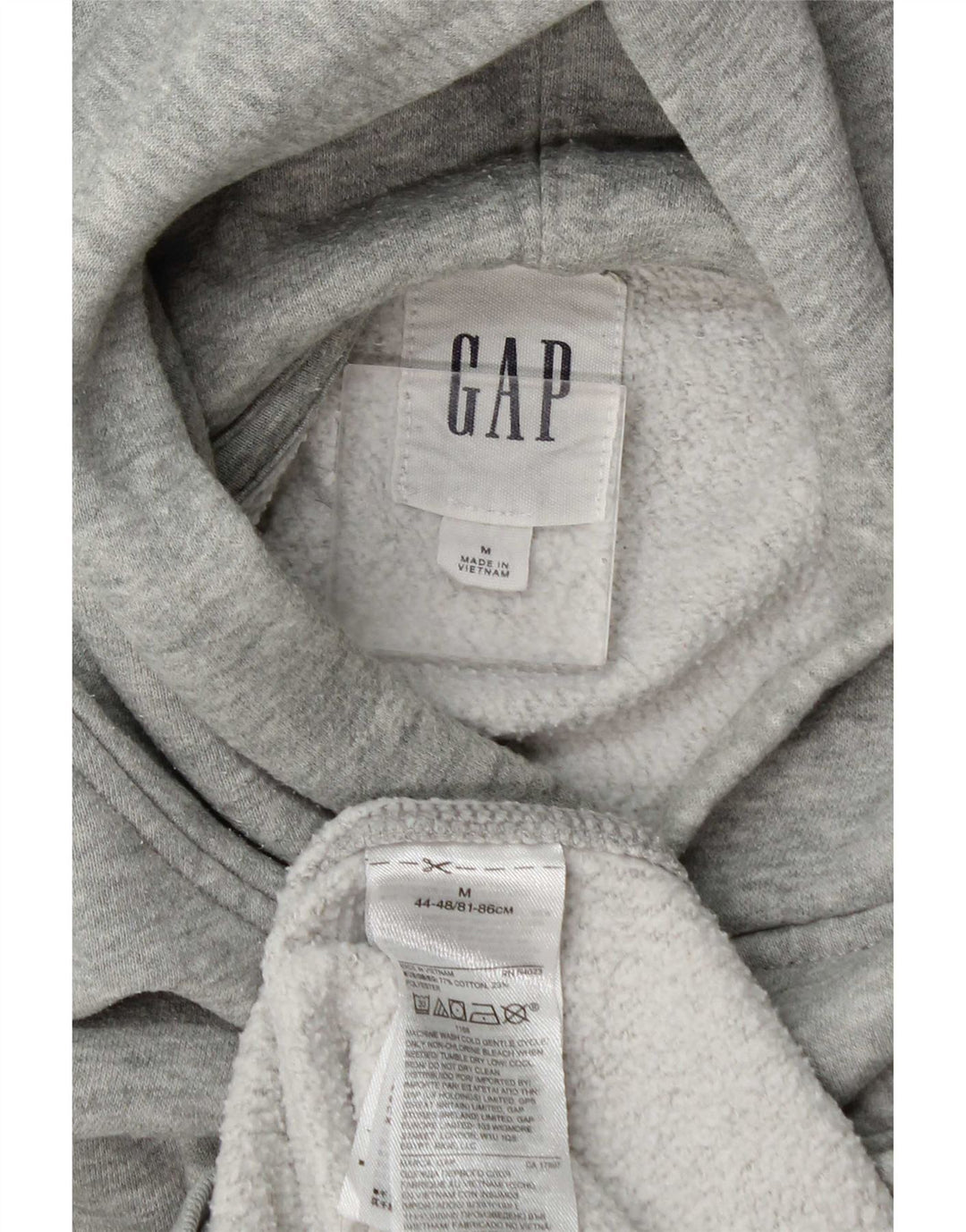 Мужской джемпер с капюшоном Gap, средний серый хлопок в крапинку