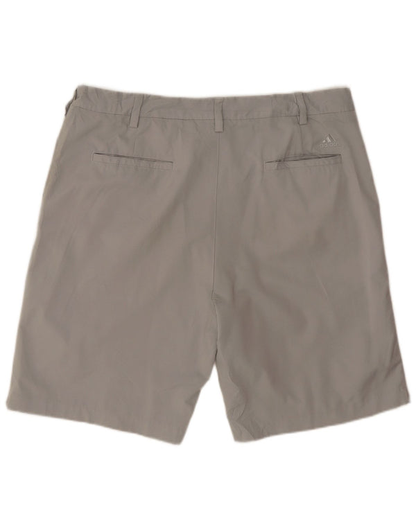 Adidas Mens Chino Shorts W38 XL Grey Polyester