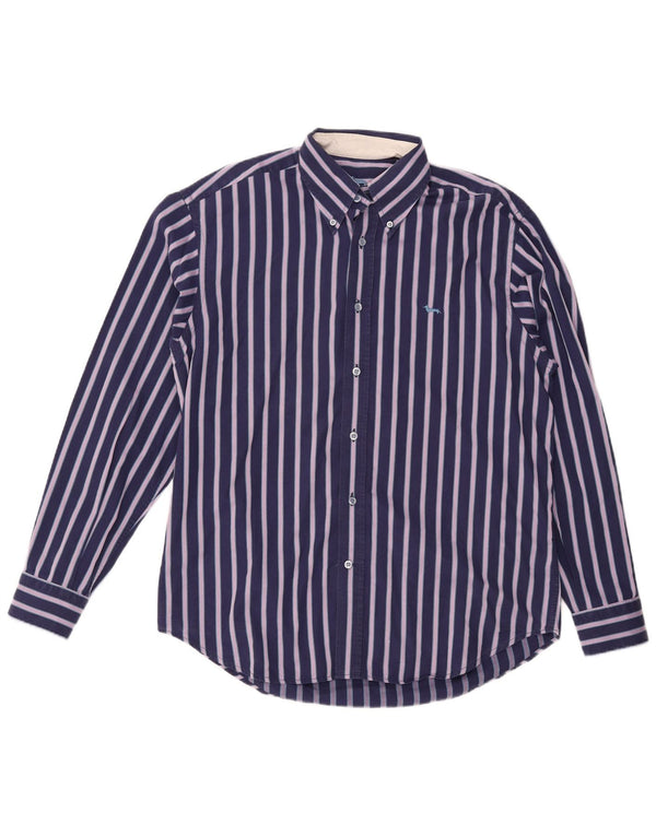 Мужская рубашка Harmont & Blaine XL темно-синяя в полоску