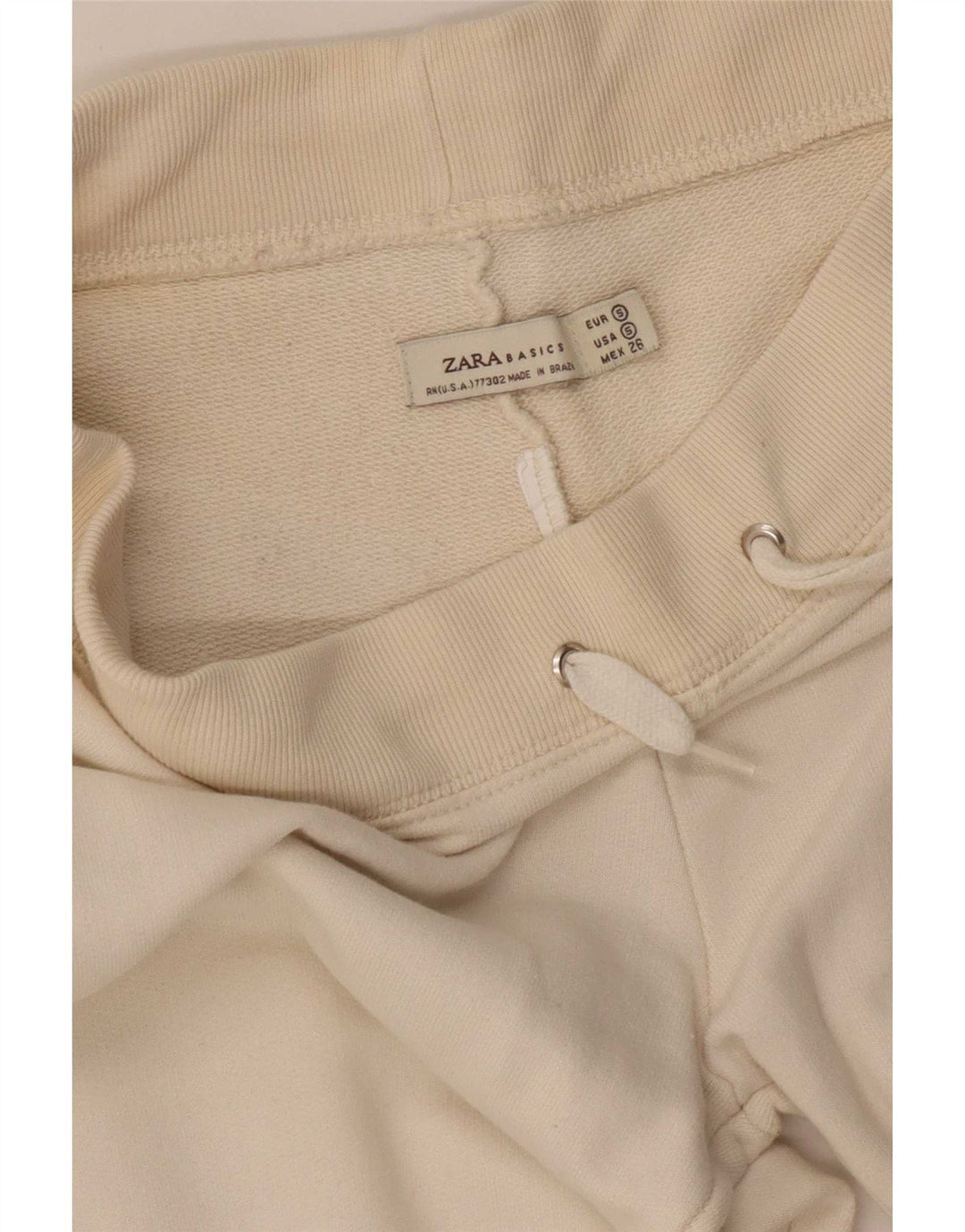 Женские спортивные брюки Zara UK 8, маленькие, белого цвета