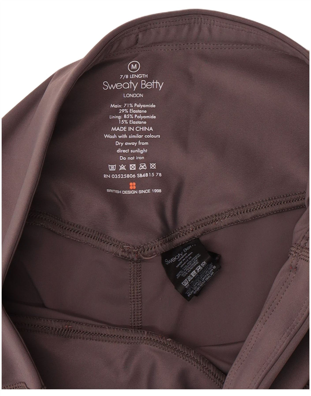 Женские леггинсы SWEATY BETTY London UK 12, средний серый полиамид