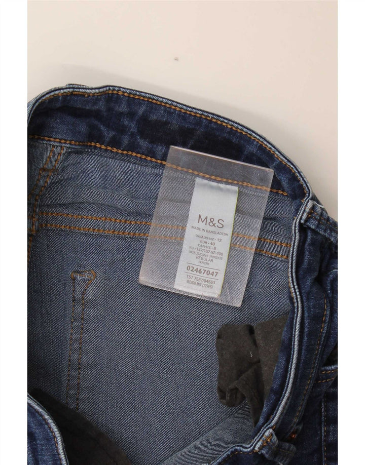 Женские джинсы Marks & Spencer Rose Bootcut UK 12, средние W32 L29, синие, хлопок