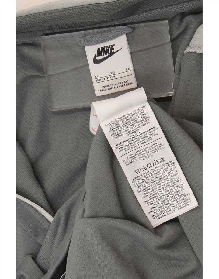 Спортивный костюм Nike для мальчиков, верхняя куртка 13–14 лет, XL, серый полиэстер