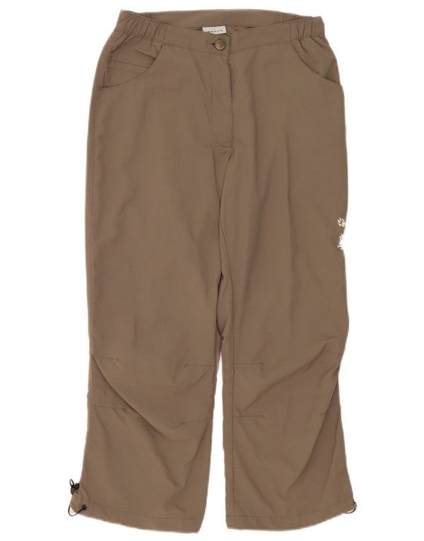 Jack Wolfskin Женские прямые укороченные брюки UK 8 Small W30 L23 Бежевые