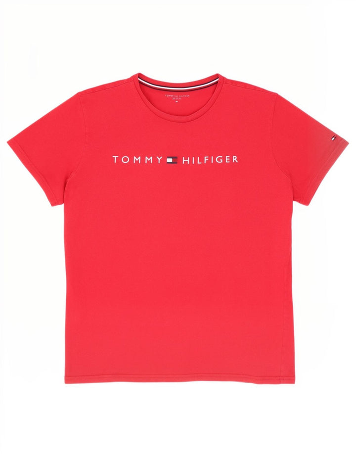 Tommy Hilfiger Мужская футболка с рисунком Top XL Красный