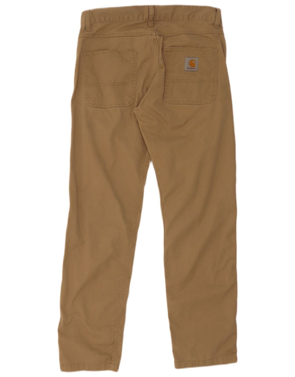 Мужские прямые повседневные брюки Carhartt W32 L32 коричневые из полиэстера