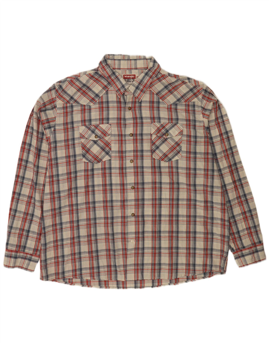 Мужская рубашка Wrangler 3XL, хлопок в разноцветную клетку