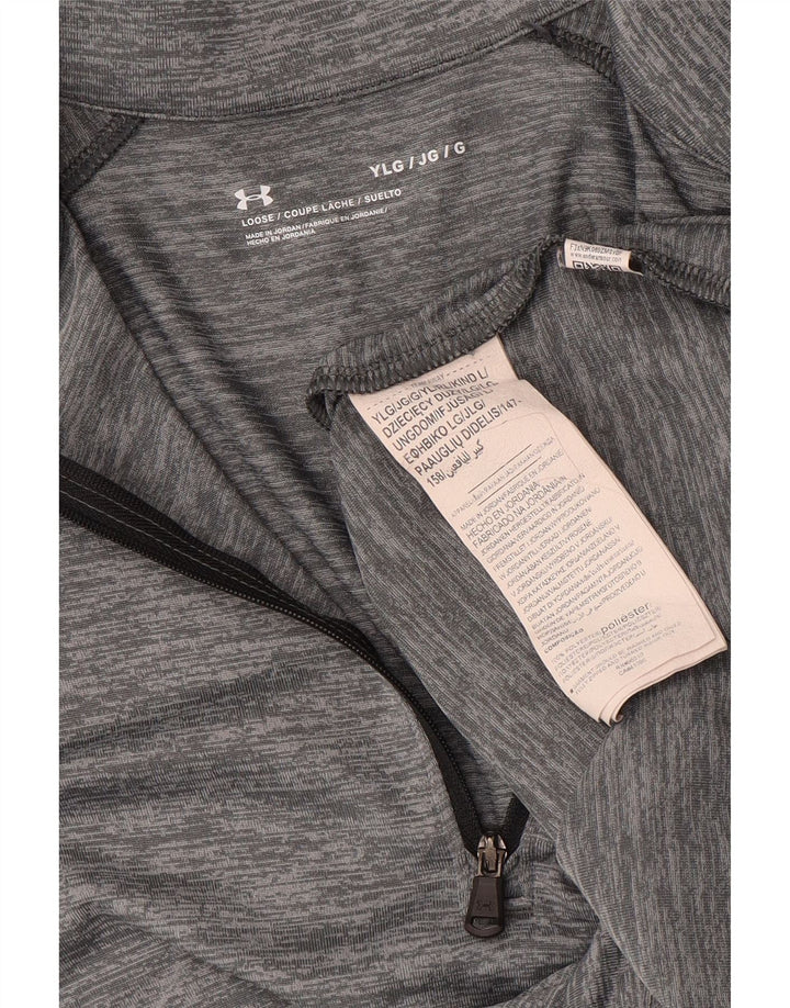Пуловер спортивный костюм UNDER ARMOR для мальчиков 11–12 лет, большая серая полоска