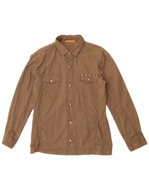 Женская куртка Hugo Boss UK 8, маленький цвет хаки, хлопок