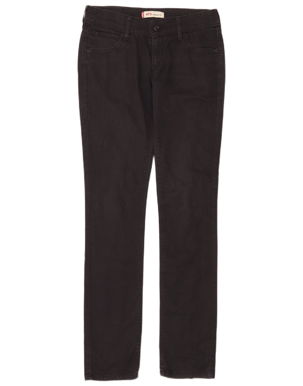 Женские джинсы скинни Levi's 473 W31 L34, черный хлопок