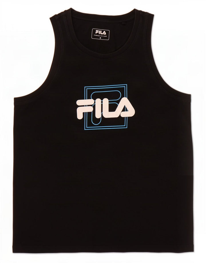 Женский жилет с рисунком Fila Top UK 10, маленький черный