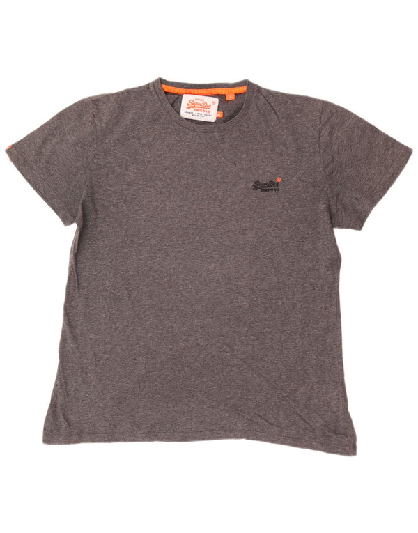 Мужская футболка Superdry Top XL, серый хлопок с крапинками