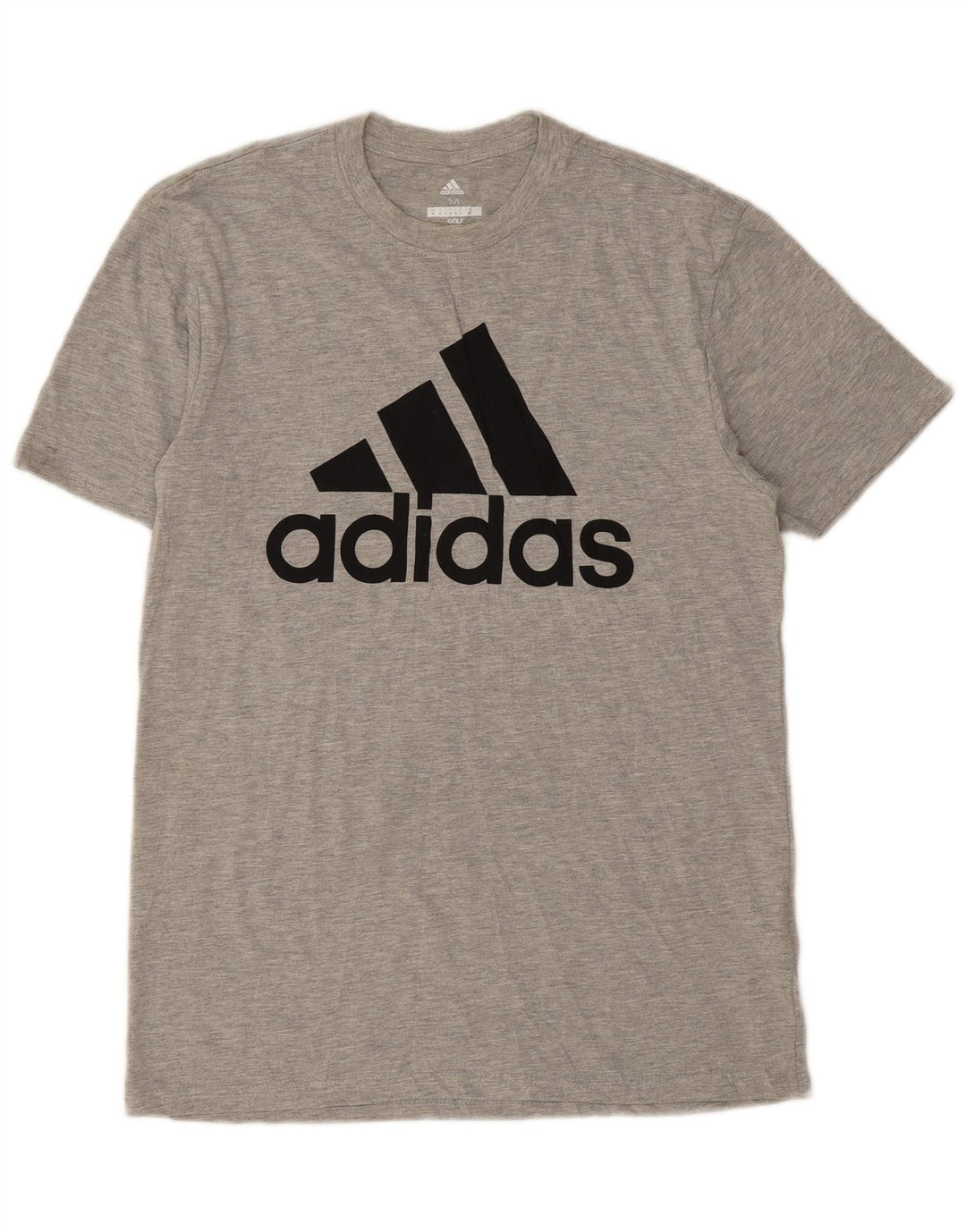 Adidas Мужская футболка с рисунком Верх среднего серого цвета из полиэстера с крапинками