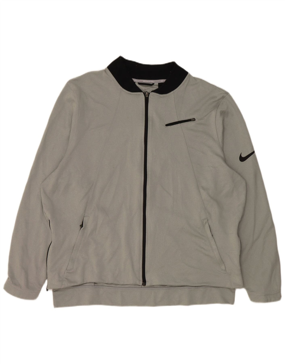 Мужская спортивная куртка Nike Dri Fit 2XL, серый полиэстер