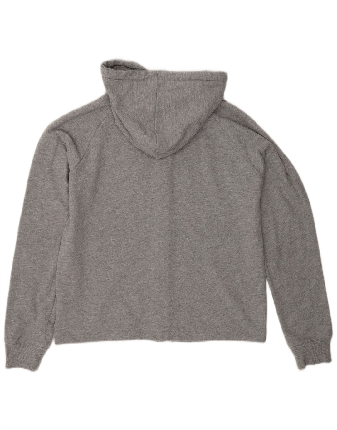 TOMMY HILFIGER Женский свитер с капюшоном на молнии с графическим рисунком UK 10, маленький серый хлопок