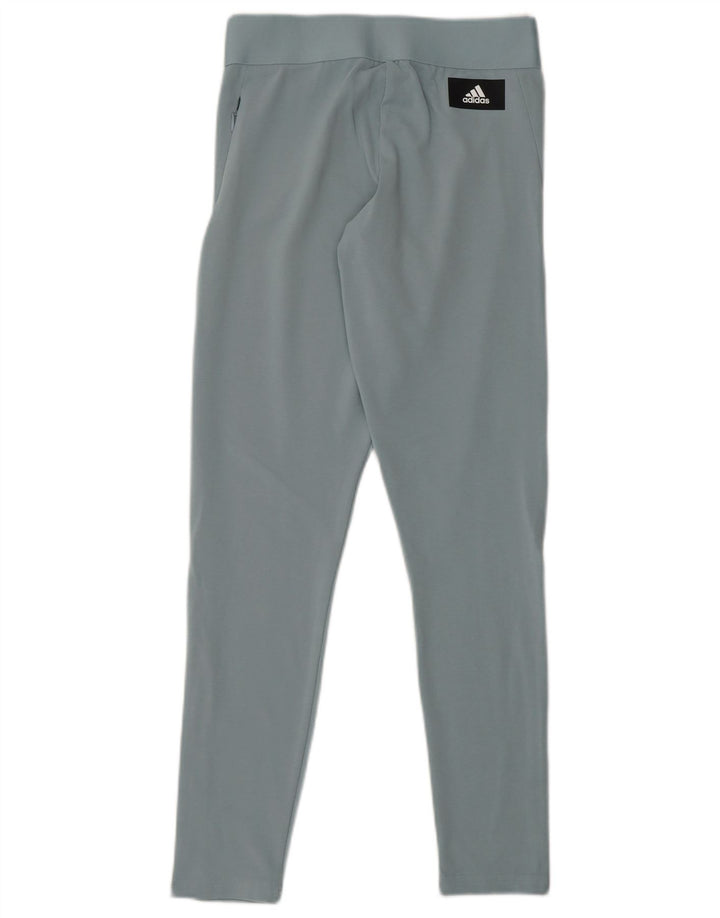 Женские леггинсы с рисунком ADIDAS UK 8/10, маленькие синие, хлопок