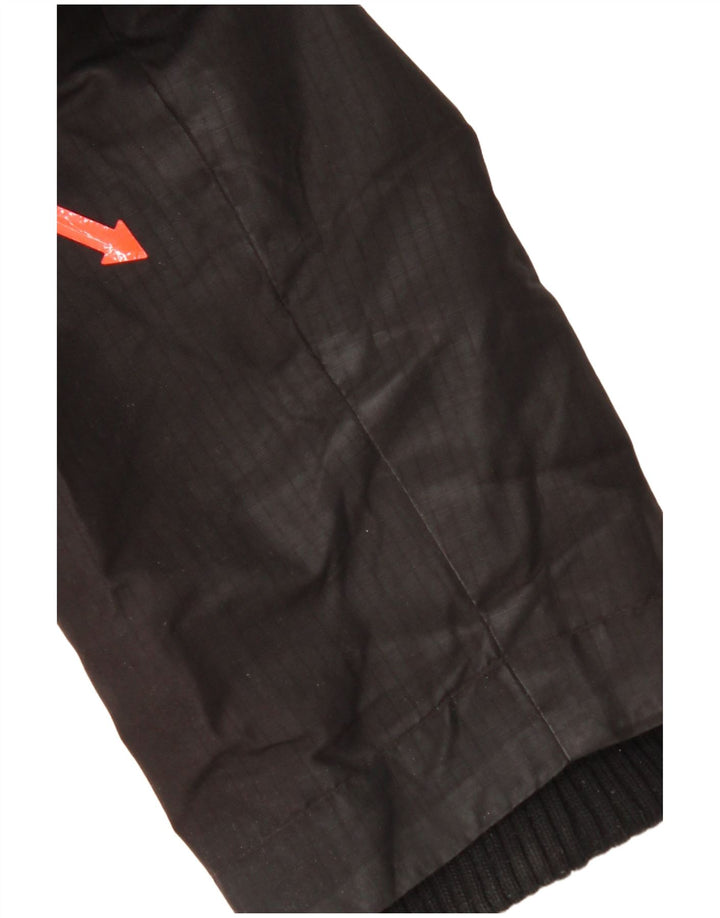 Женская ветровка с капюшоном Superdry UK 14, большой черный полиэстер