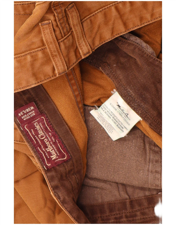 Мужские прямые джинсы Marlboro Classics W38 L34, бежевый хлопок