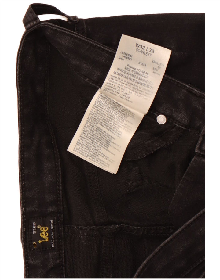 Женские джинсы скинни Lee Scarlett W32 L29, черный хлопок