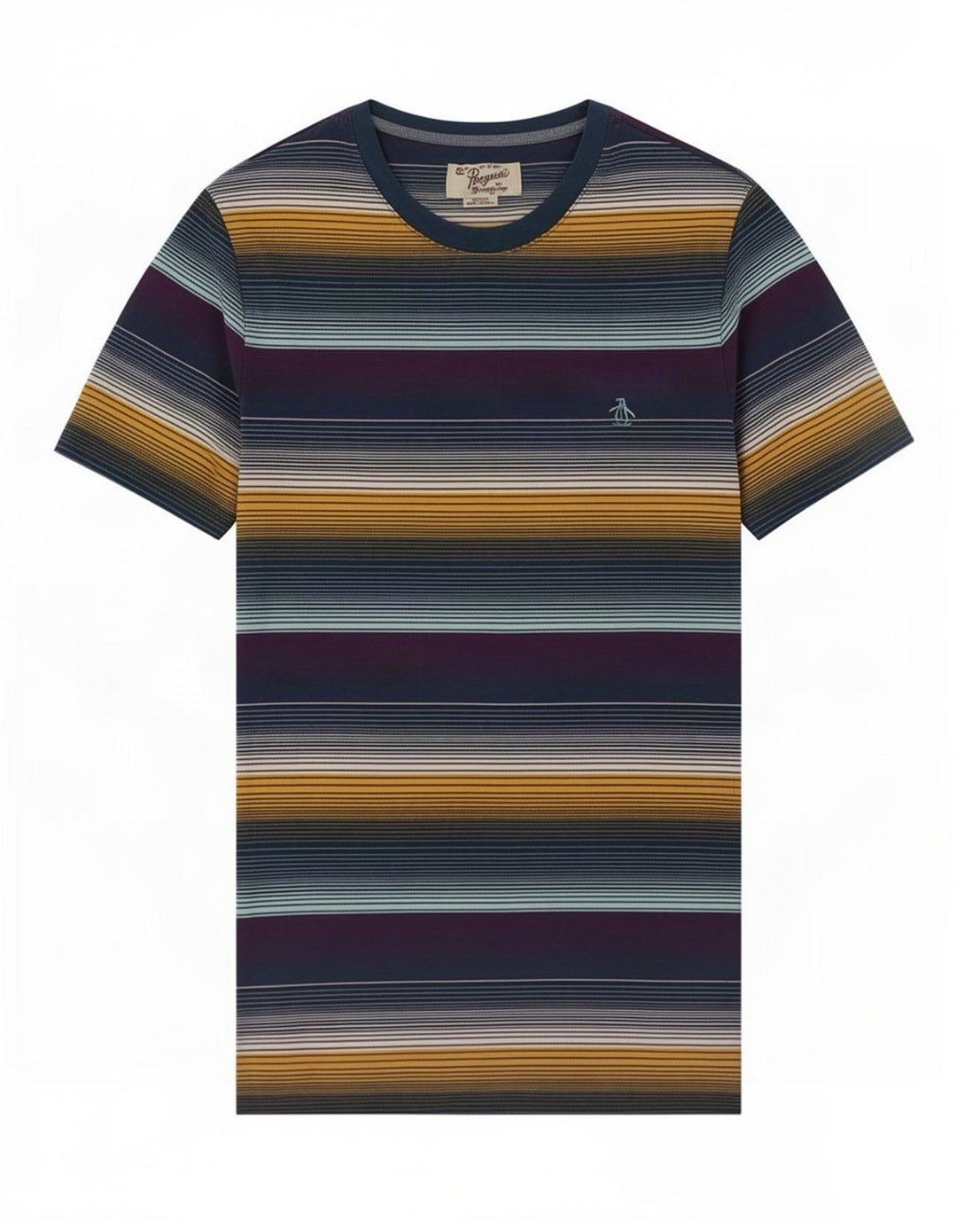 Мужская футболка Penguin Top Medium в разноцветную полоску