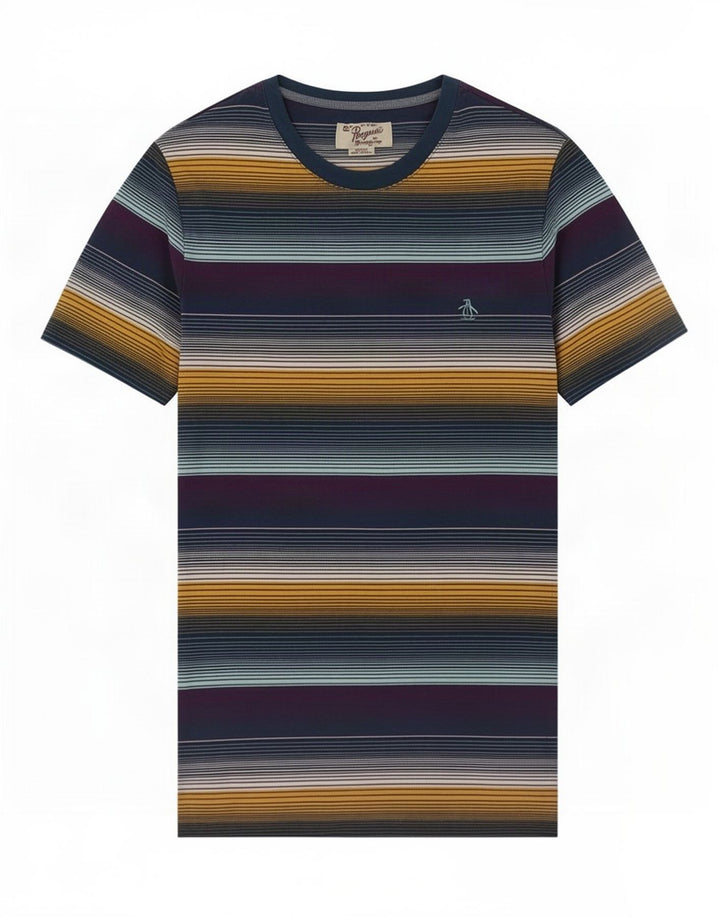 Мужская футболка Penguin Top Medium в разноцветную полоску