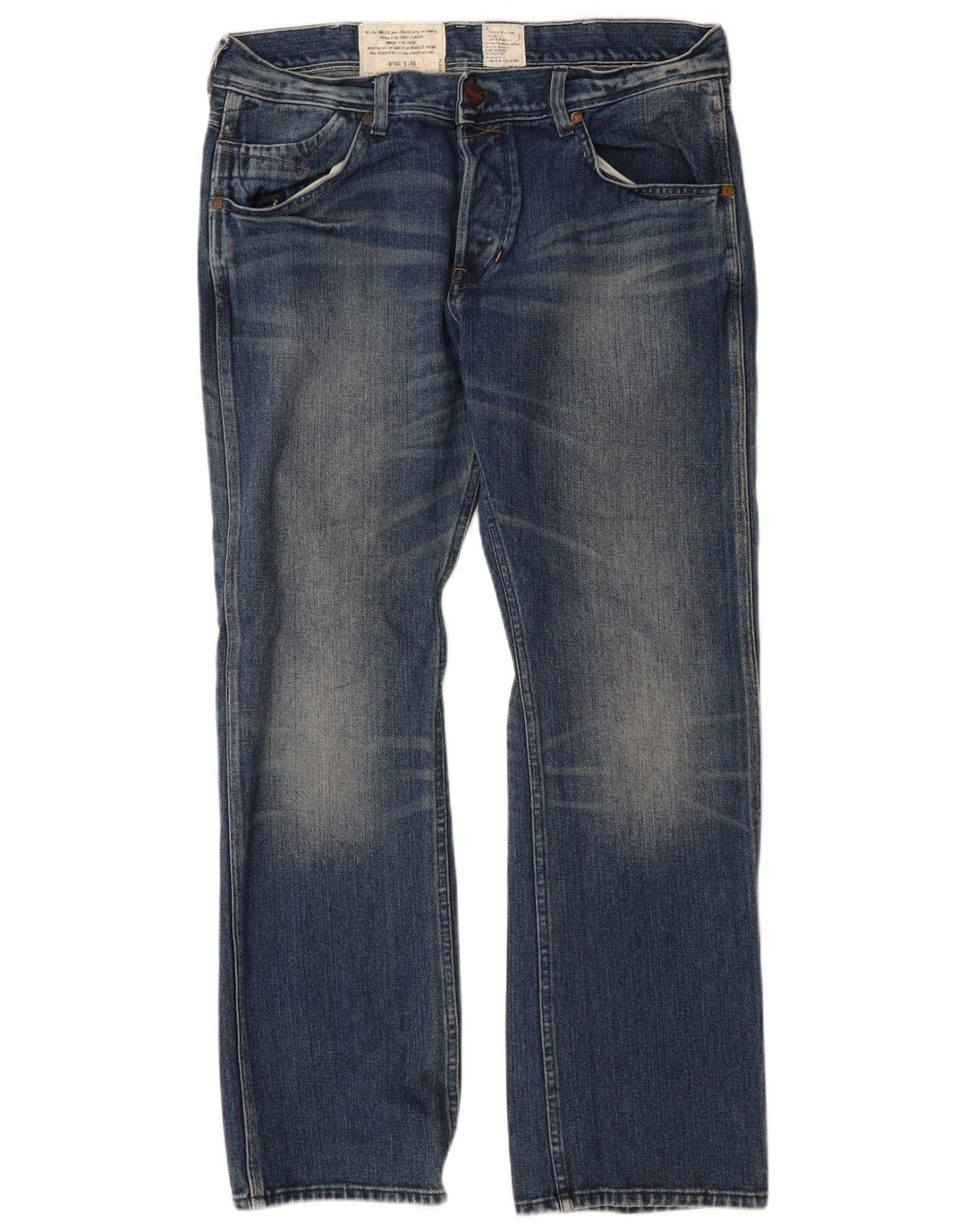 Мужские прямые джинсы Wrangler Ace W34 L32, синие, хлопок