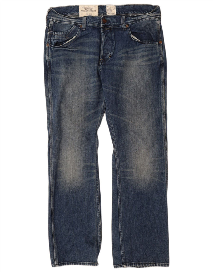 Мужские прямые джинсы Wrangler Ace W34 L32, синие, хлопок