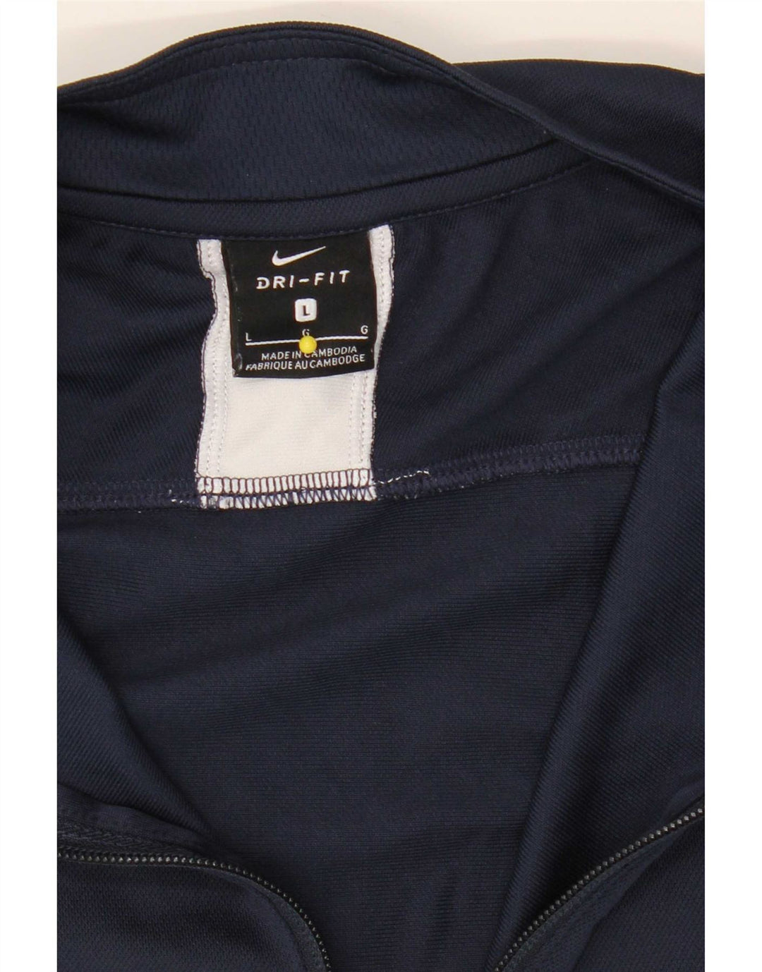 Мужская спортивная куртка Nike Dri Fit, большая темно-синяя с цветными блоками