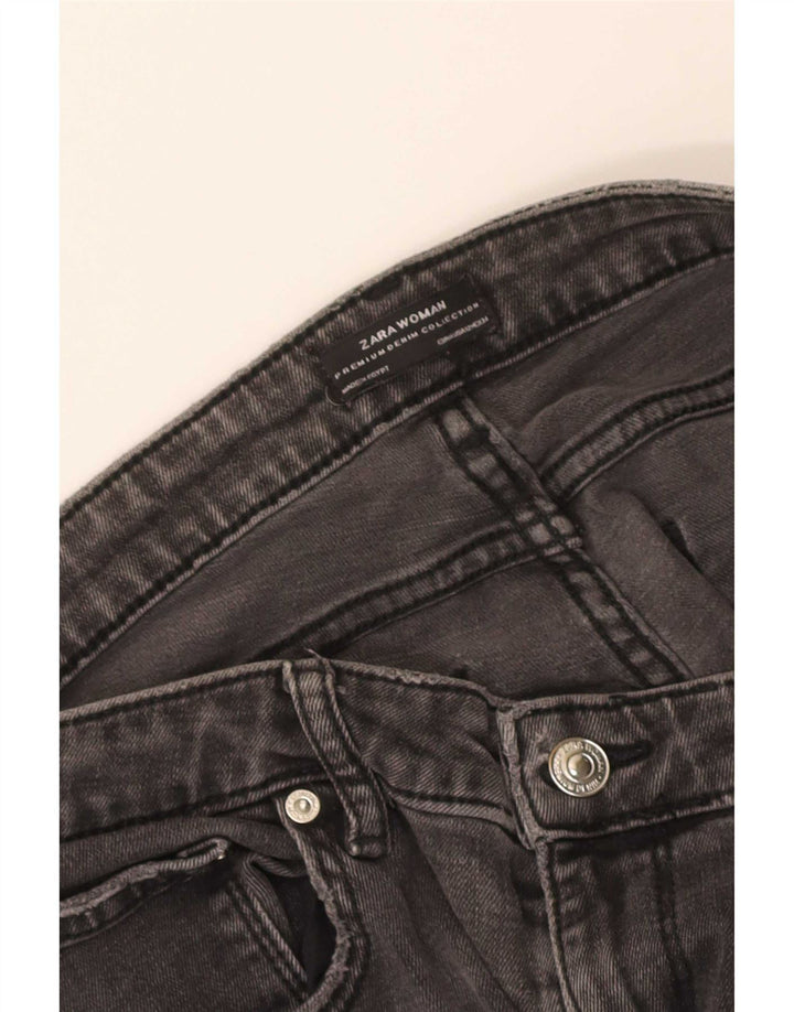 Женские потертые узкие джинсы Zara EU 44 XL W34 L27 серые