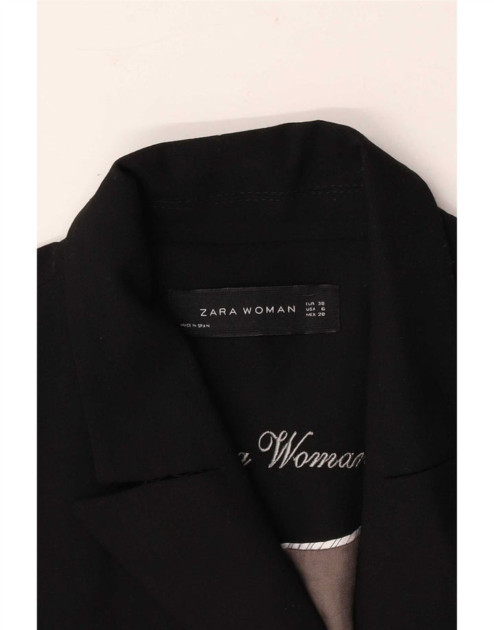 Женский пиджак на 1 пуговице Zara EU 38, маленький черный