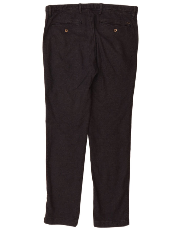 Мужские брюки-чиносы Massimo Dutti Slim Fit EU 42 Large W32 L32 Темно-синие