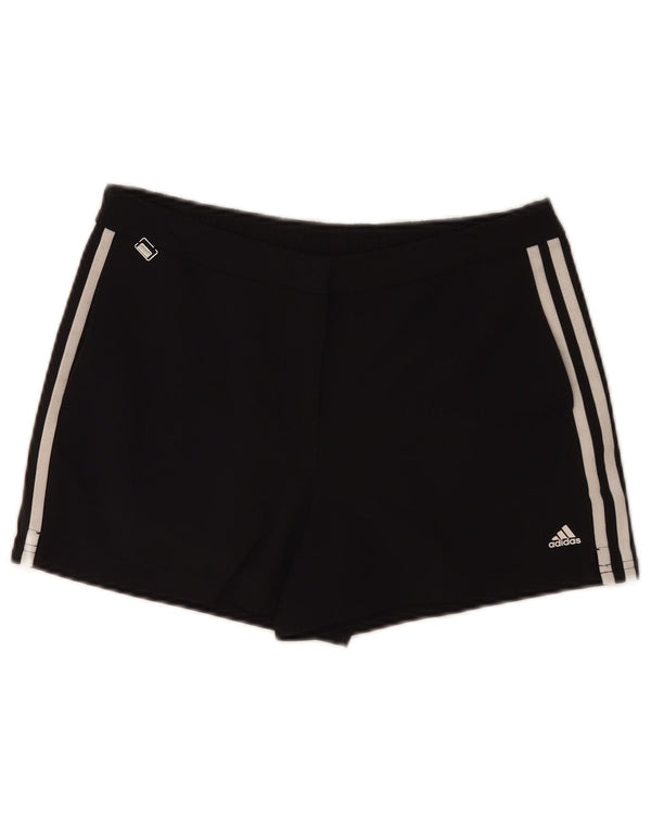 Женские повседневные шорты Adidas Climalite UK 14, большие W32, черный нейлон