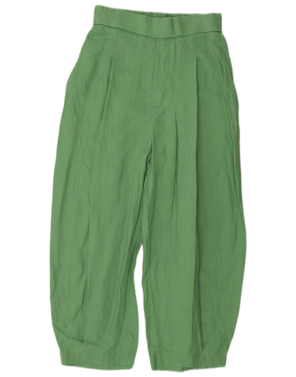 Женские повседневные брюки свободного кроя Benetton XS W26 L33, зеленые