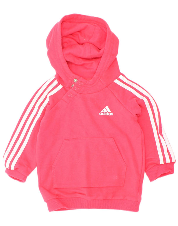 Джемпер с капюшоном Adidas для маленьких девочек 3-6 месяцев, розовый хлопок