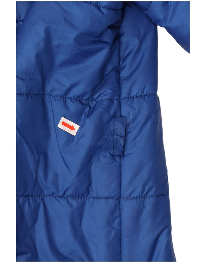 CAVALLI Женская стеганая куртка IT 46 Большая синяя полиэстер