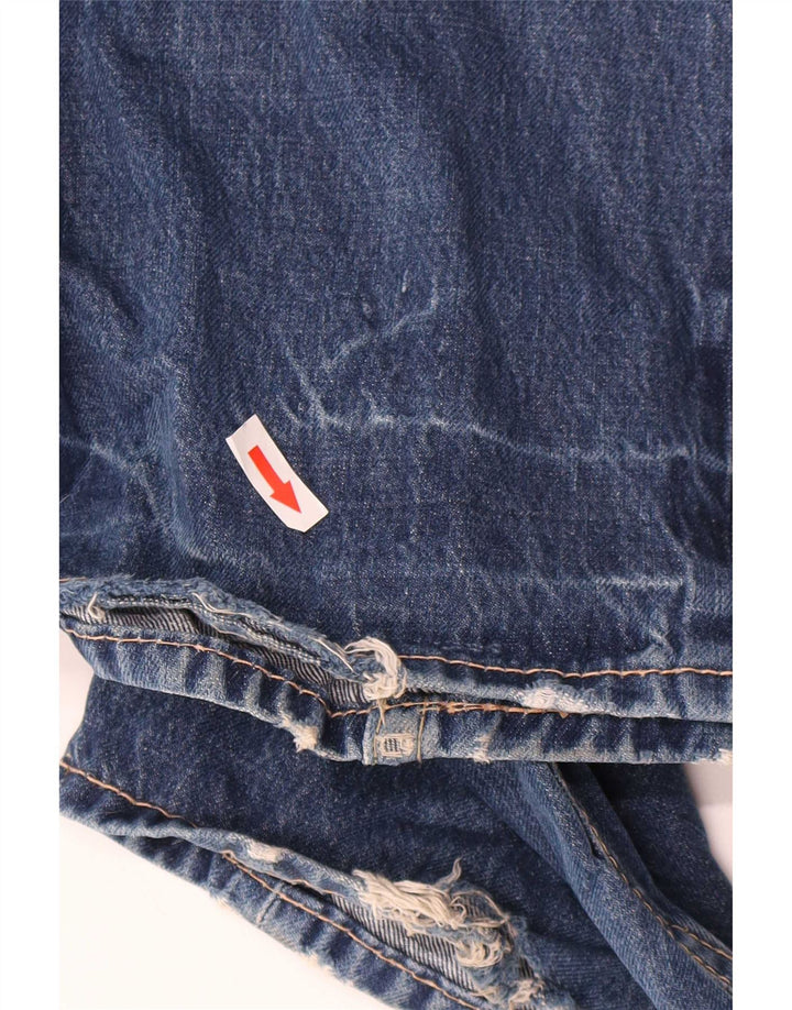 Levi's Mens 907 Bootcut Jeans W30 L34 Blue Cotton