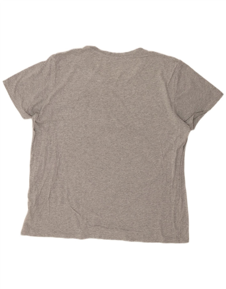 Мужская футболка ADIDAS с рисунком 2XL, серый хлопок