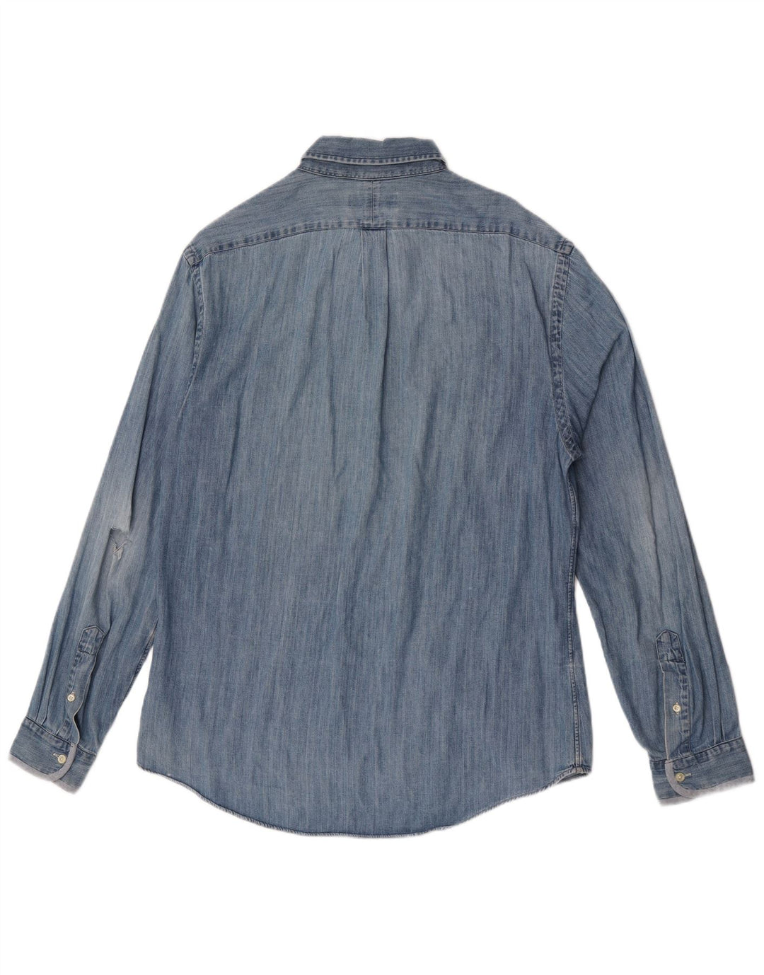 Мужская джинсовая рубашка узкого кроя Ralph Lauren XL, синяя, хлопок