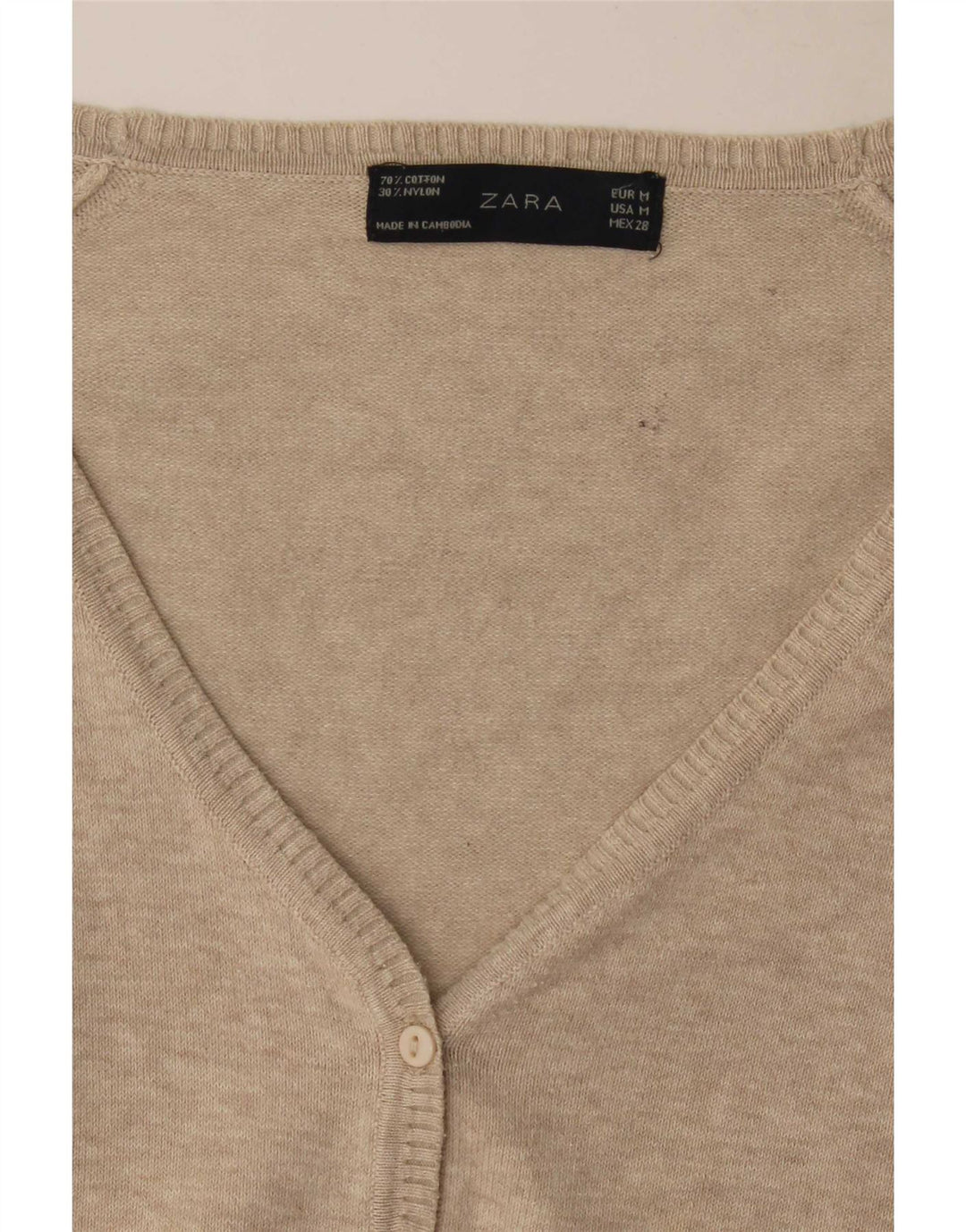 Женский кардиган Zara UK 12, средний бежевый