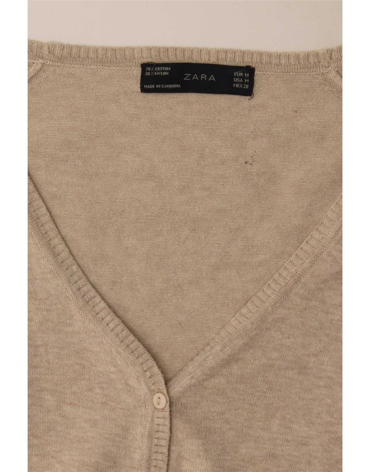 Женский кардиган Zara UK 12, средний бежевый