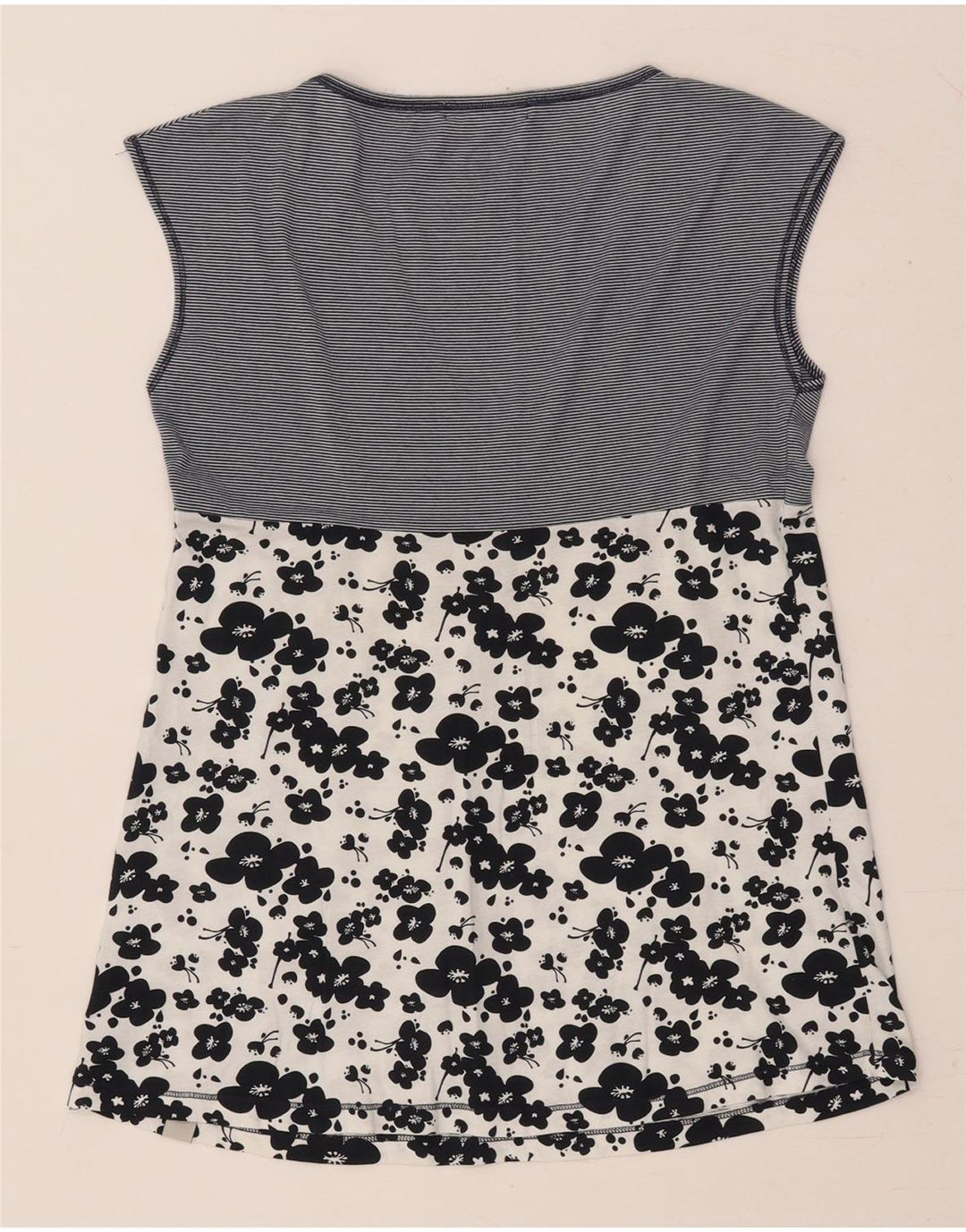 Женская блузка без рукавов CONVERSE UK 12, средний темно-синий с цветочным принтом, хлопок