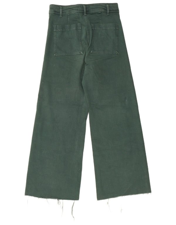 Zara Womens The Marine Straight Jeans EU 40 Medium W30 L30 Green
