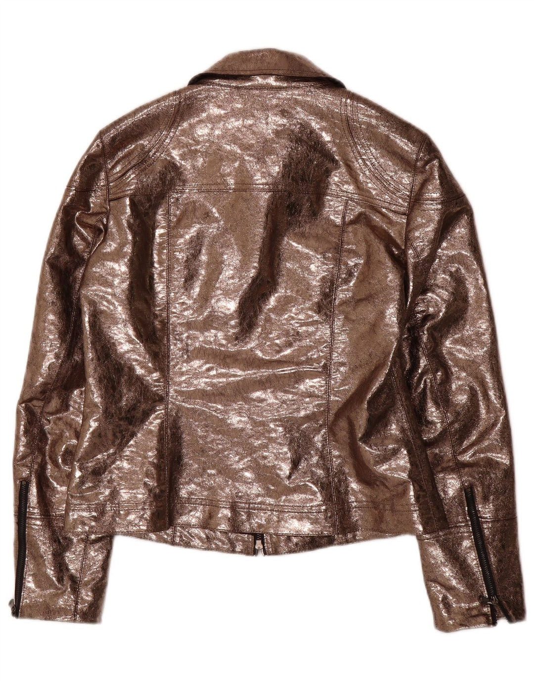 Женская куртка из искусственной кожи AMBIENTE UK 14, большая, коричневая, полиэстер