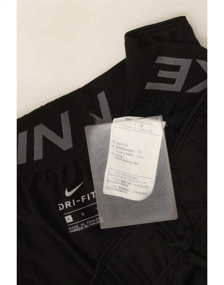 Женские спортивные шорты Nike Dri Fit UK 16, большие черные, полиэстер