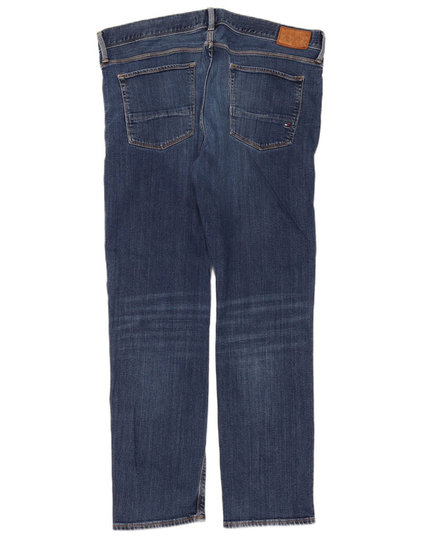 Мужские прямые джинсы Tommy Hilfiger Denton W38 L32, синий хлопок