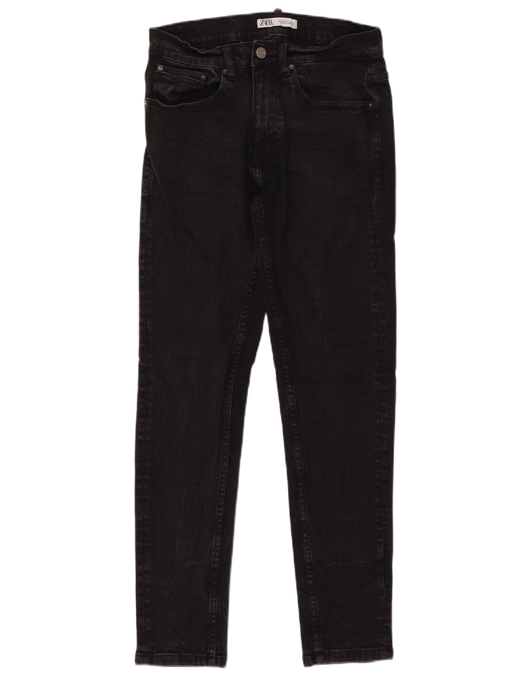 Мужские джинсы скинни Zara EU 40 Medium W30 L30, черный хлопок