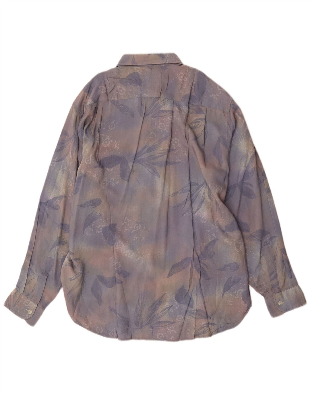 Мужская рубашка VINTAGE, большая разноцветная вискоза с цветочным принтом