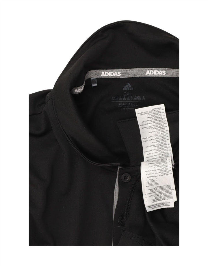 Мужская рубашка поло Adidas Aeroready 2XL, черный полиэстер