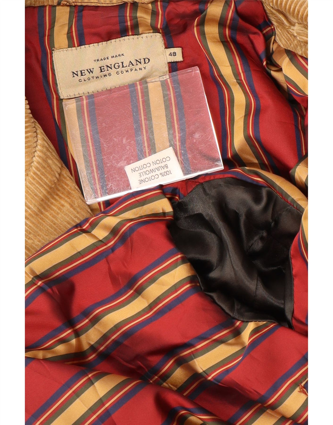 НОВАЯ АНГЛИЯ Мужское вельветовое пальто EU 48 Средне-коричневый хлопок