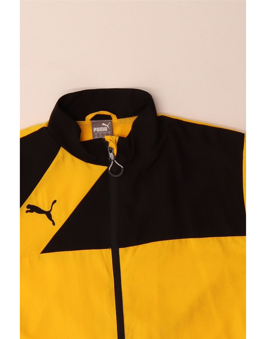 Мужской спортивный костюм Puma, верхняя куртка, средний желтый полиэстер с цветными блоками